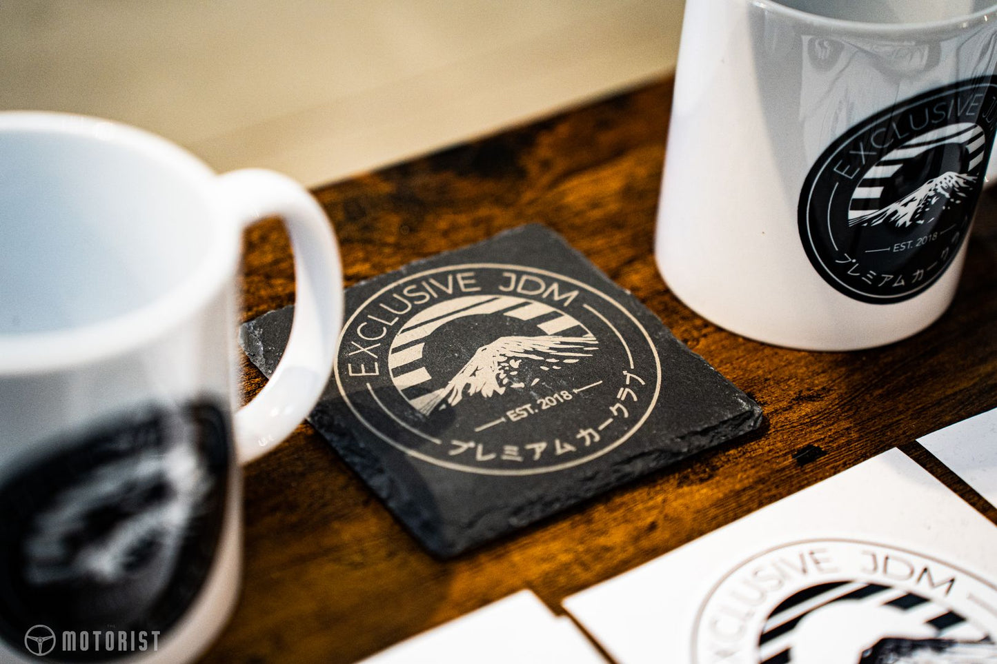 Fuji Etched Slate Coaster